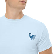 T-Shirt Unisex Ricamata 100% Cotone – Confortevole – Design Balena-Biiply