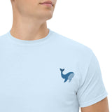 T-Shirt Unisex Ricamata 100% Cotone – Confortevole – Design Balena