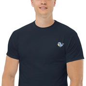 T-Shirt Unisex Ricamata 100% Cotone – Confortevole – Design Balena Piccola-Biiply
