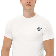T-Shirt Unisex Ricamata 100% Cotone – Confortevole – Design Balena Piccola-Biiply