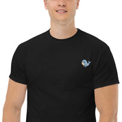 T-Shirt Unisex Ricamata 100% Cotone – Confortevole – Design Balena Piccola-Biiply