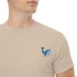 T-Shirt Unisex Ricamata 100% Cotone – Confortevole – Design Balena