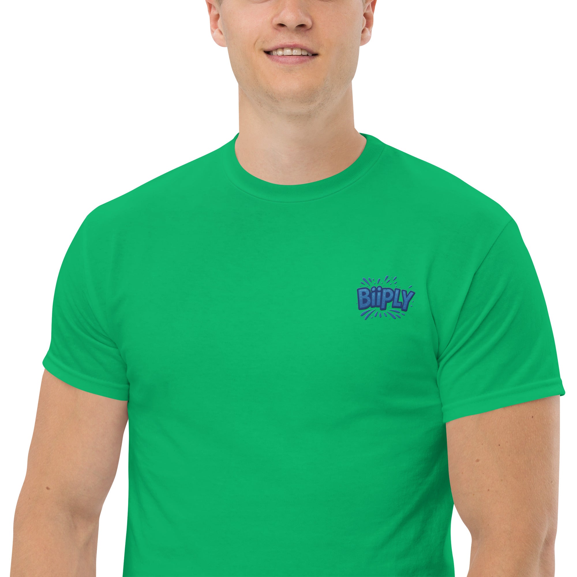 T-Shirt Unisex Ricamata 100% Cotone – Confortevole – Design BiiPly Logo Splash-Biiply
