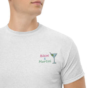 T-Shirt Unisex Ricamata 100% Cotone – Confortevole – Design Bikini & Martini-Biiply