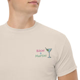 T-Shirt Unisex Ricamata 100% Cotone – Confortevole – Design Bikini & Martini