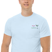 T-Shirt Unisex Ricamata 100% Cotone – Confortevole – Design Bikini & Martini-Biiply