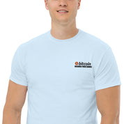 T-Shirt Unisex Ricamata 100% Cotone – Confortevole – Design Bitcoin Because Fuck Bank-Biiply