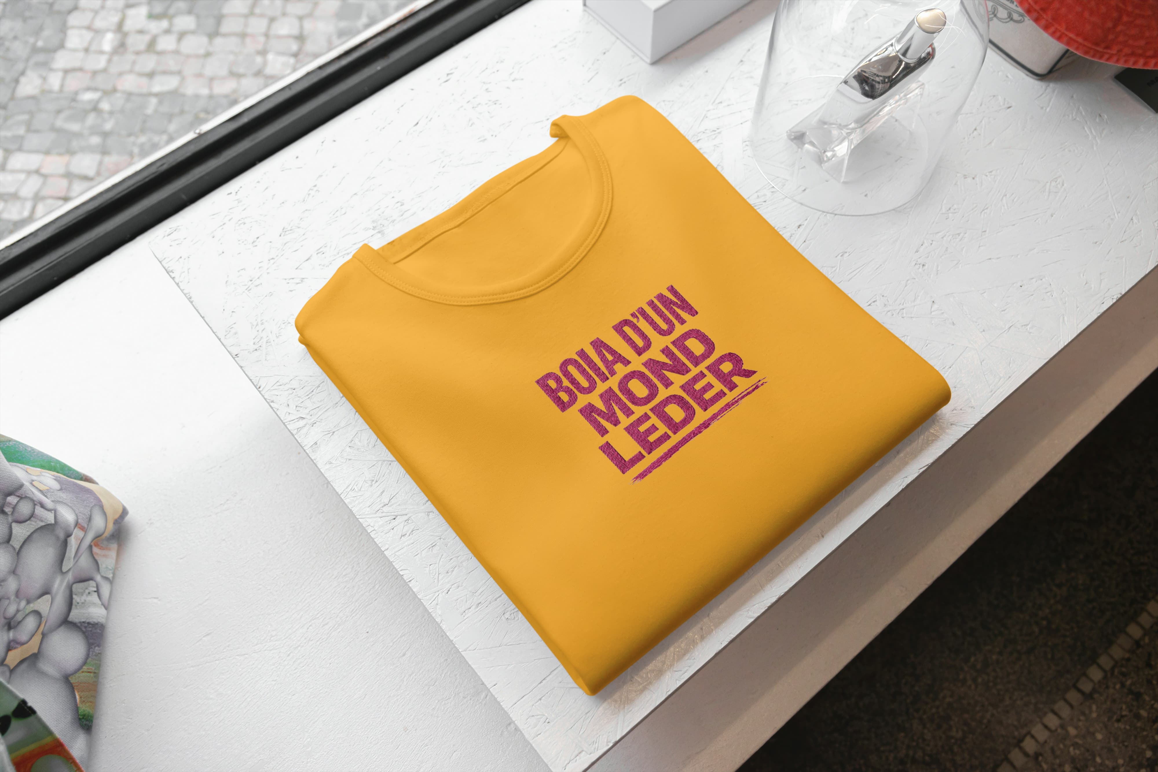T-Shirt Unisex Ricamata 100% Cotone – Confortevole – Design Boia-Biiply