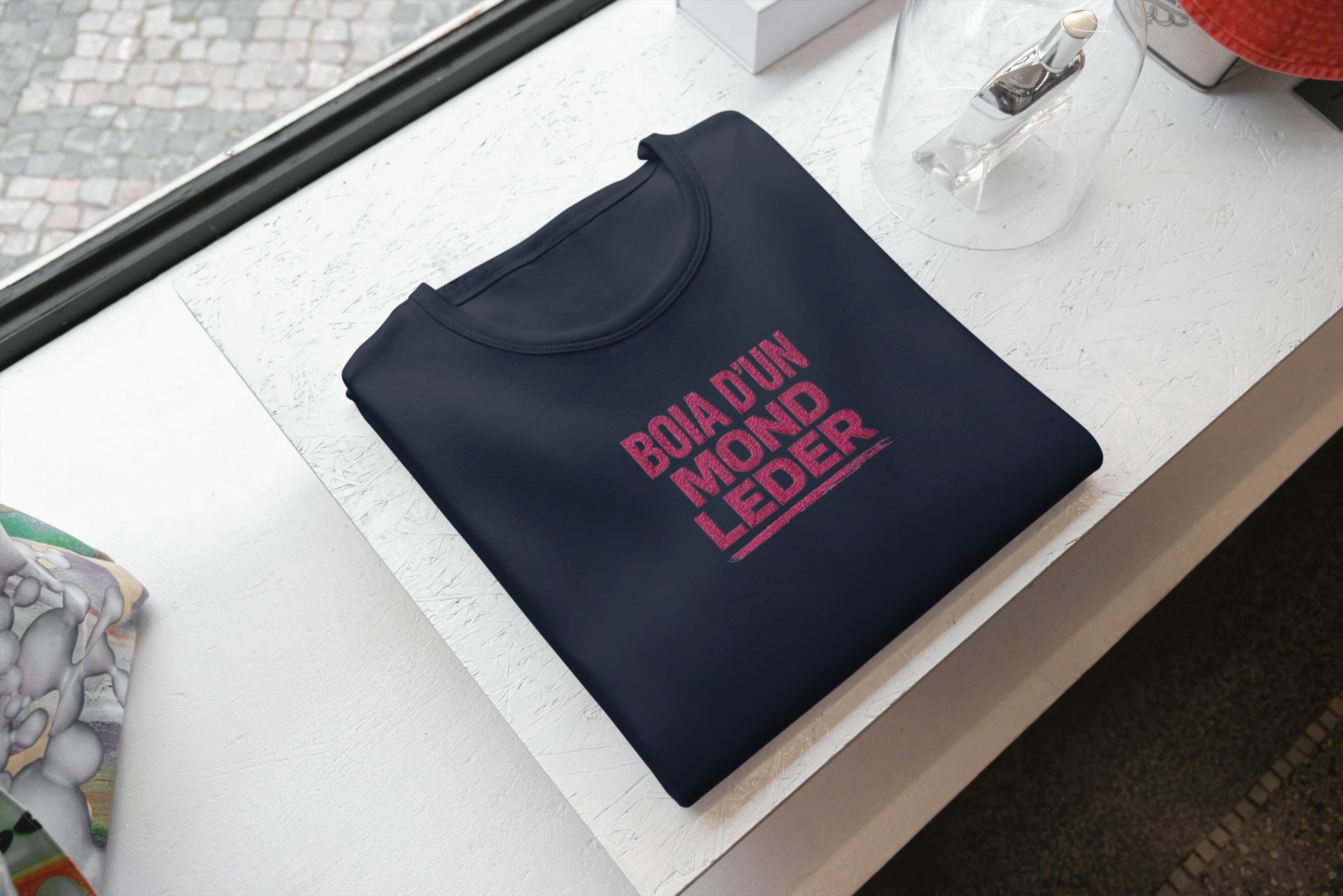 T-Shirt Unisex Ricamata 100% Cotone – Confortevole – Design Boia-Biiply