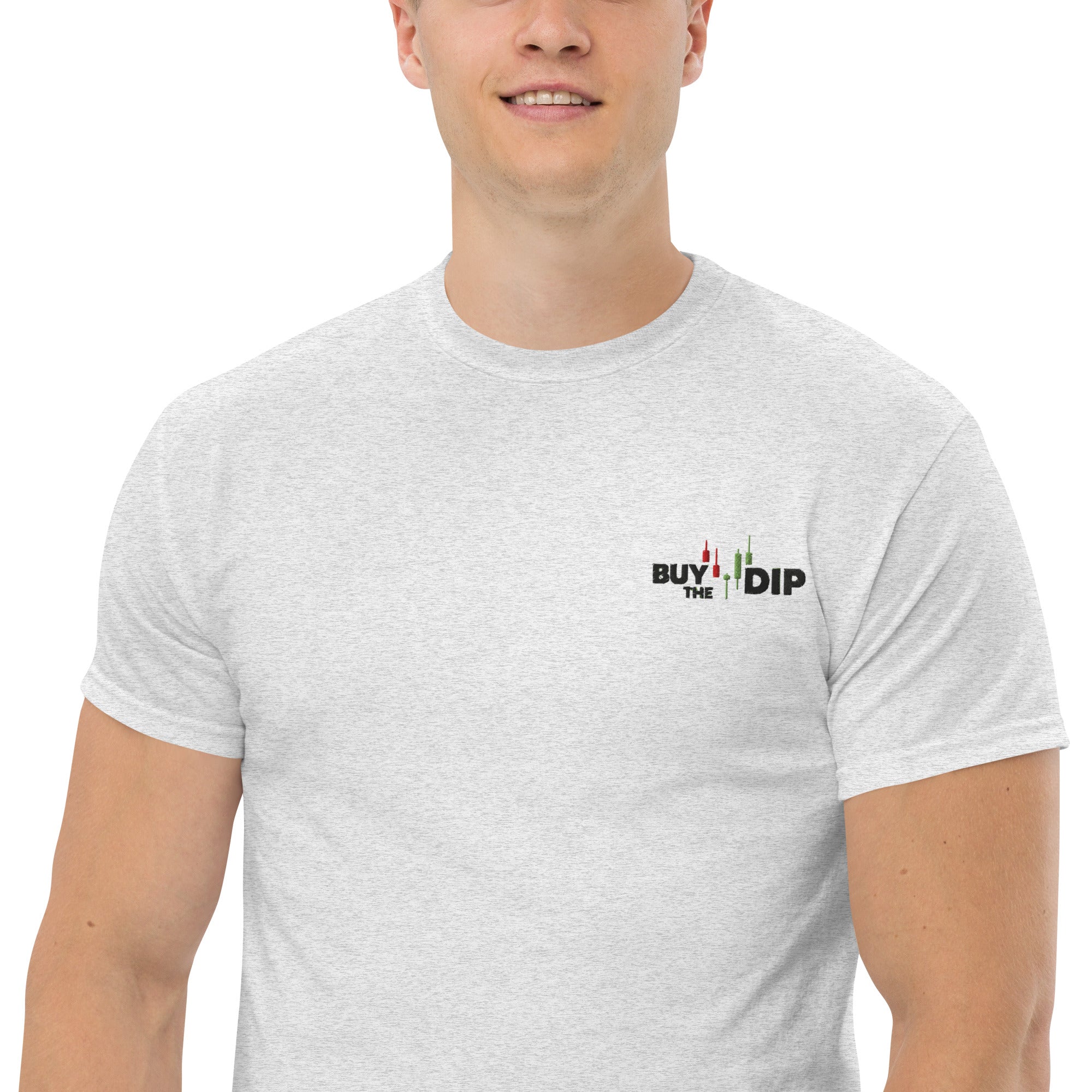 T-Shirt Unisex Ricamata 100% Cotone – Confortevole – Design Buy The Dip-Biiply