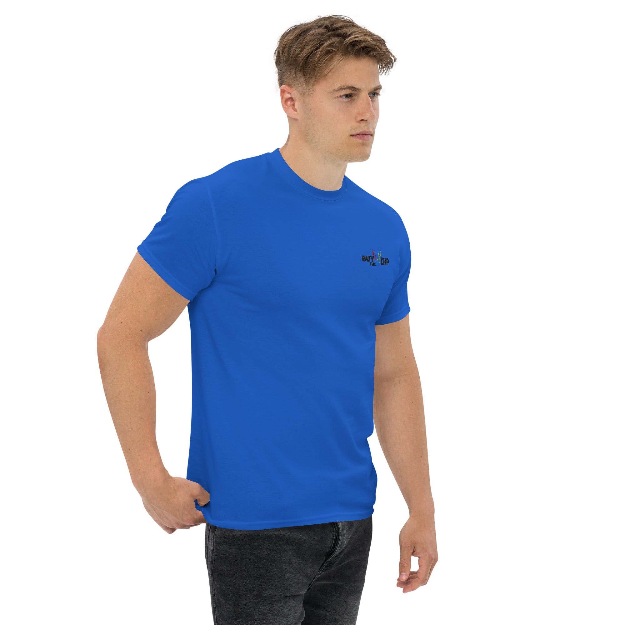 T-Shirt Unisex Ricamata 100% Cotone – Confortevole – Design Buy The Dip-Biiply