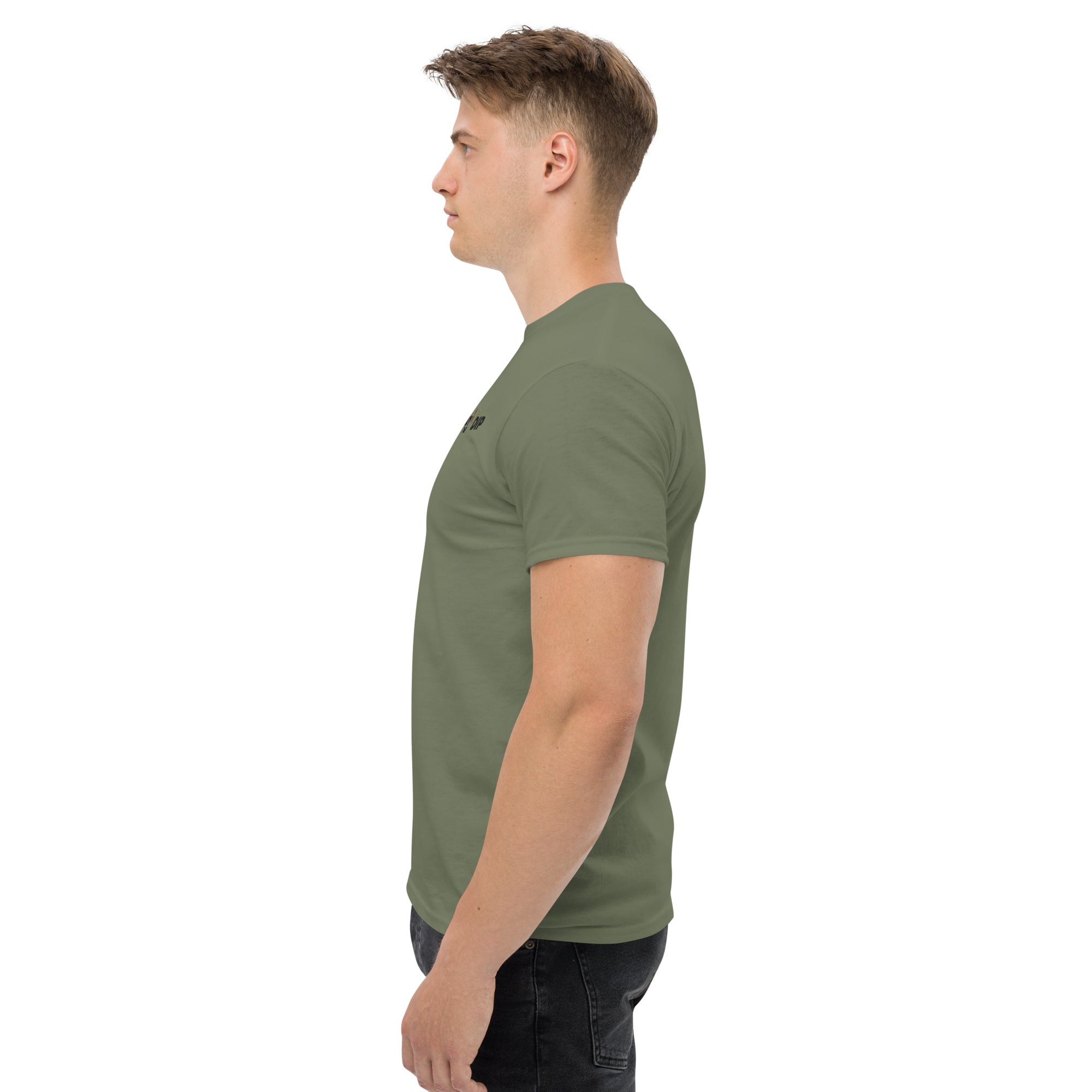 T-Shirt Unisex Ricamata 100% Cotone – Confortevole – Design Buy The Dip-Biiply