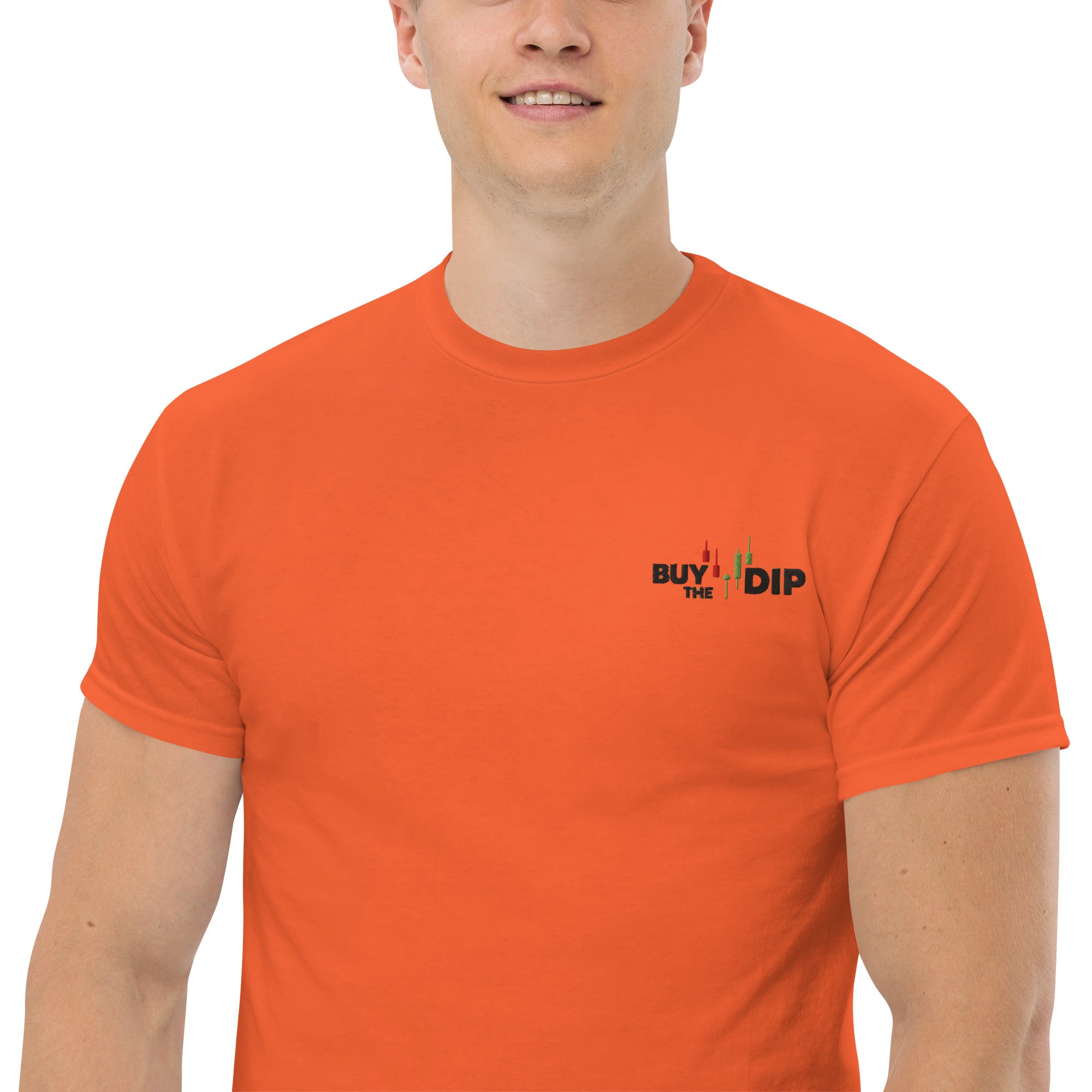 T-Shirt Unisex Ricamata 100% Cotone – Confortevole – Design Buy The Dip-Biiply