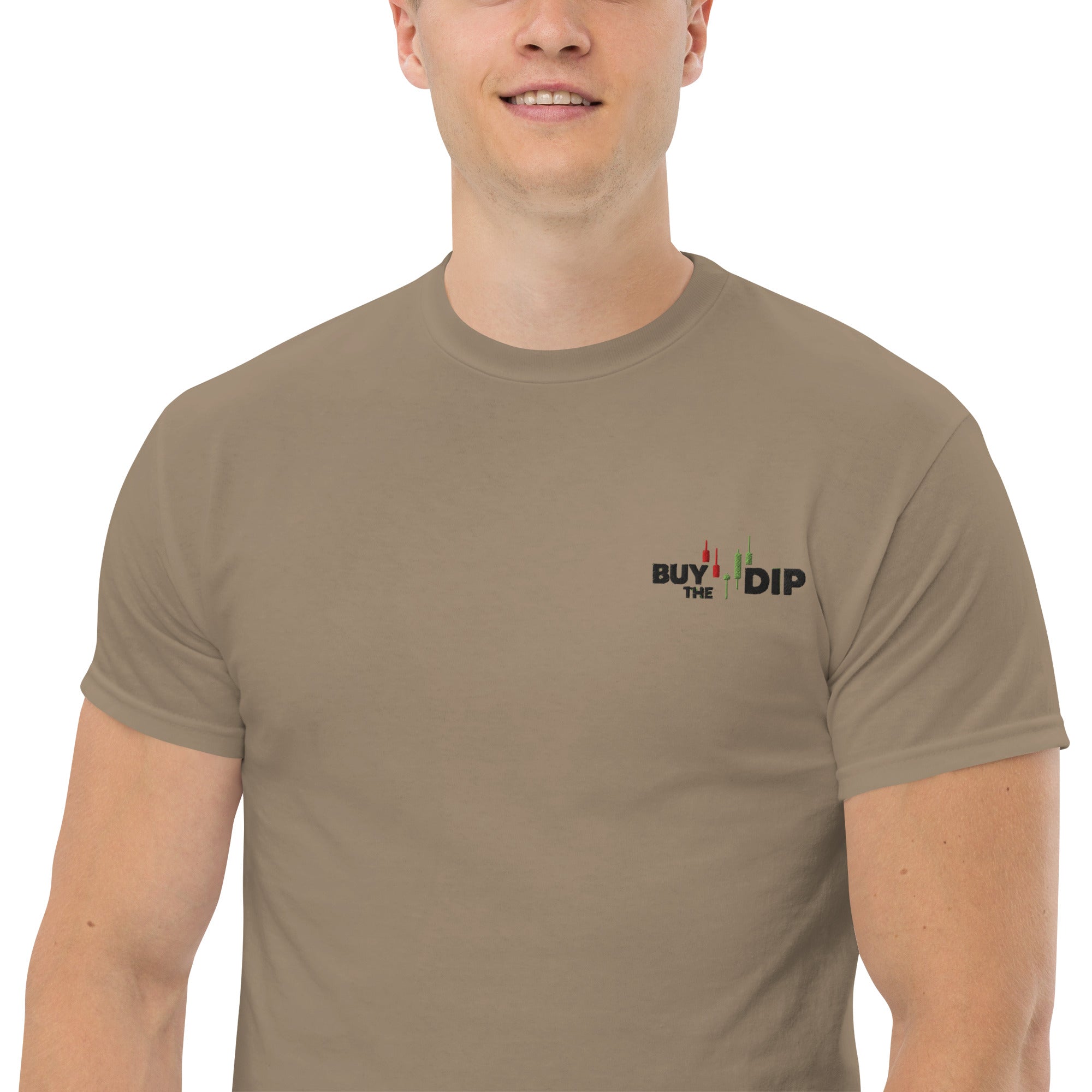 T-Shirt Unisex Ricamata 100% Cotone – Confortevole – Design Buy The Dip-Biiply