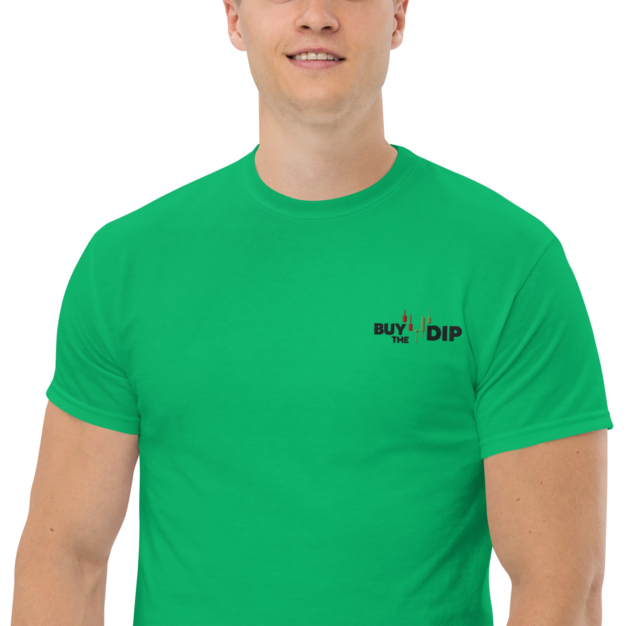 T-Shirt Unisex Ricamata 100% Cotone – Confortevole – Design Buy The Dip-Biiply