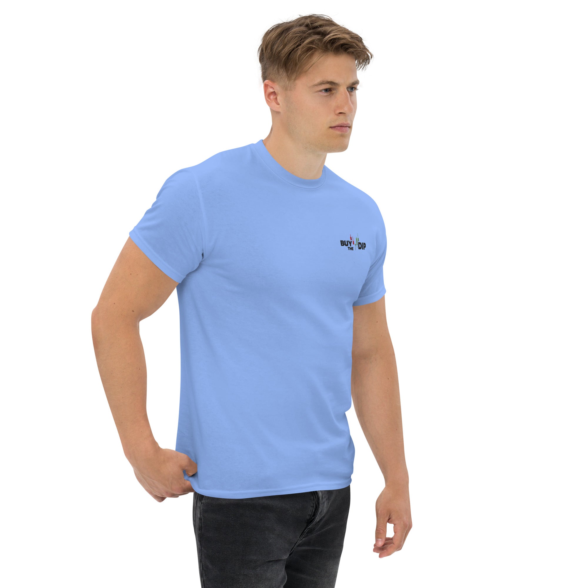T-Shirt Unisex Ricamata 100% Cotone – Confortevole – Design Buy The Dip-Biiply