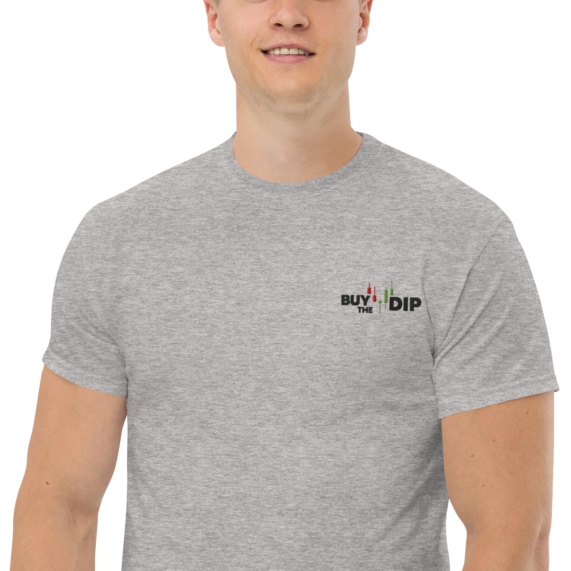 T-Shirt Unisex Ricamata 100% Cotone – Confortevole – Design Buy The Dip-Biiply