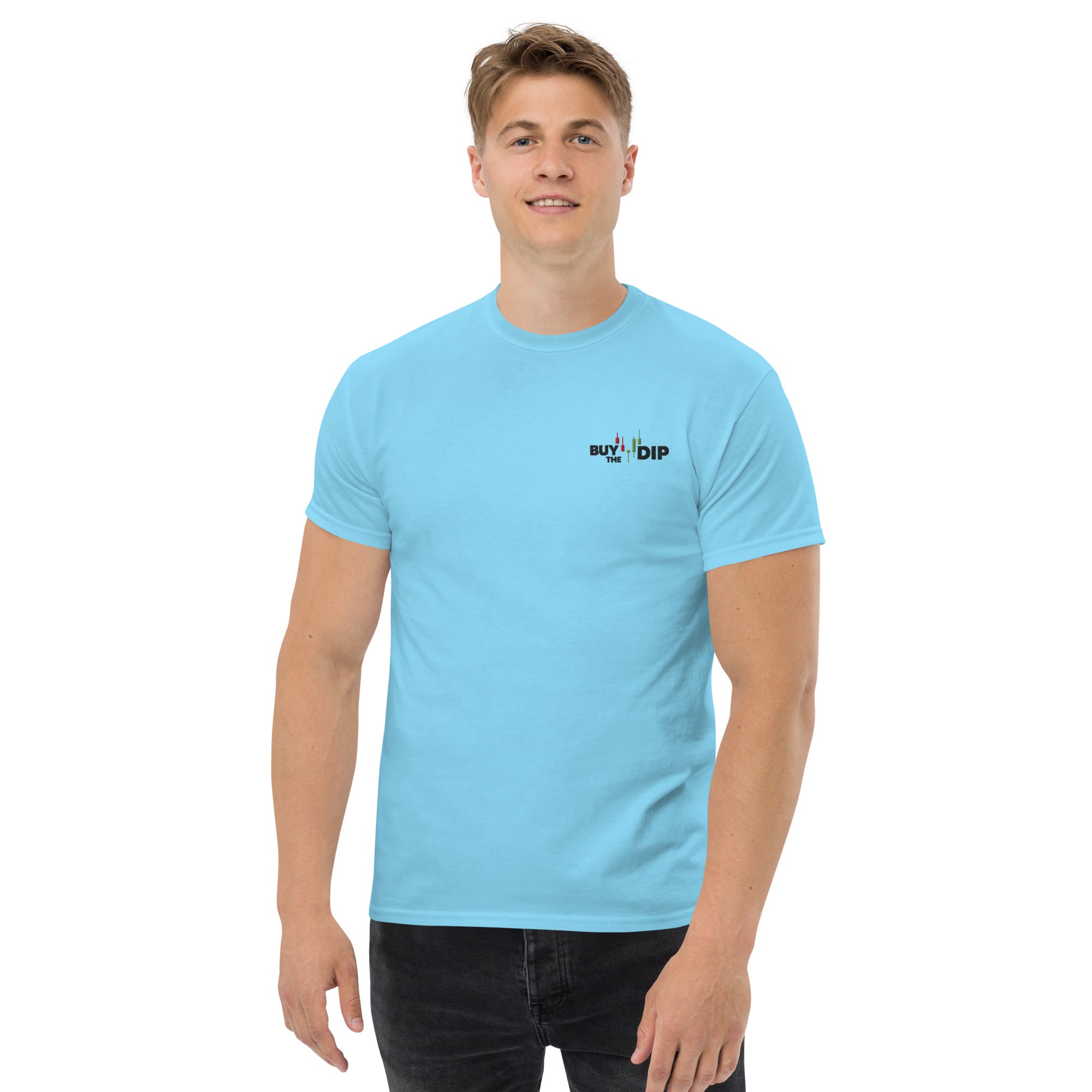 T-Shirt Unisex Ricamata 100% Cotone – Confortevole – Design Buy The Dip-Biiply