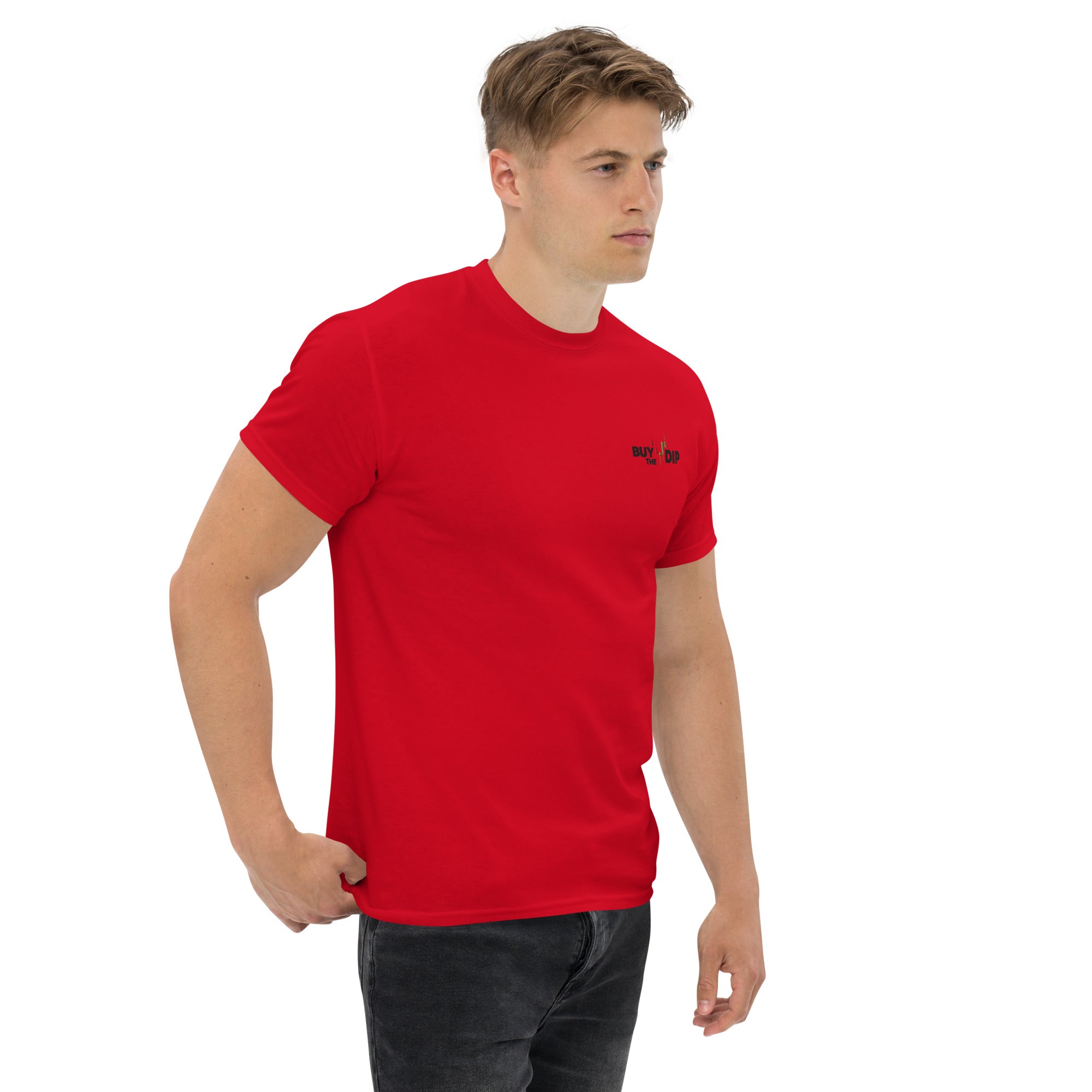 T-Shirt Unisex Ricamata 100% Cotone – Confortevole – Design Buy The Dip-Biiply