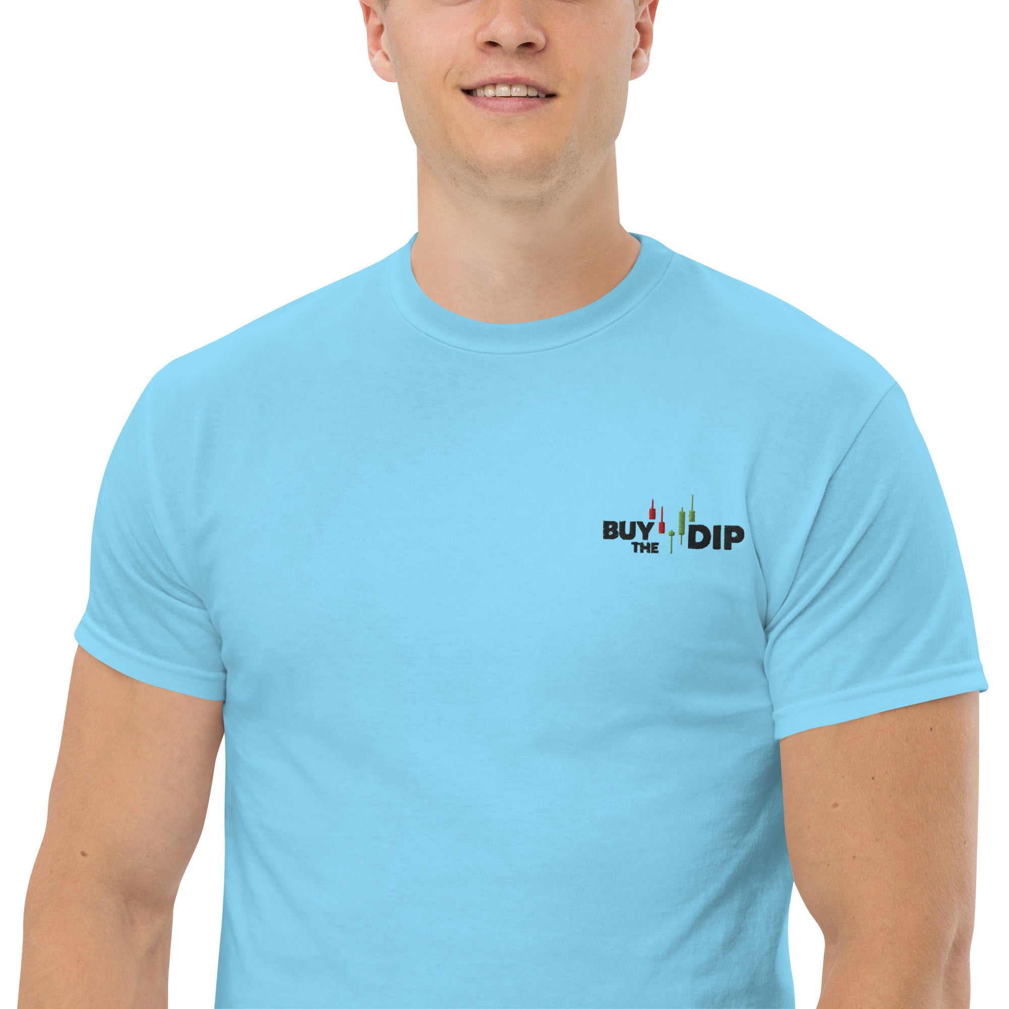 T-Shirt Unisex Ricamata 100% Cotone – Confortevole – Design Buy The Dip-Biiply