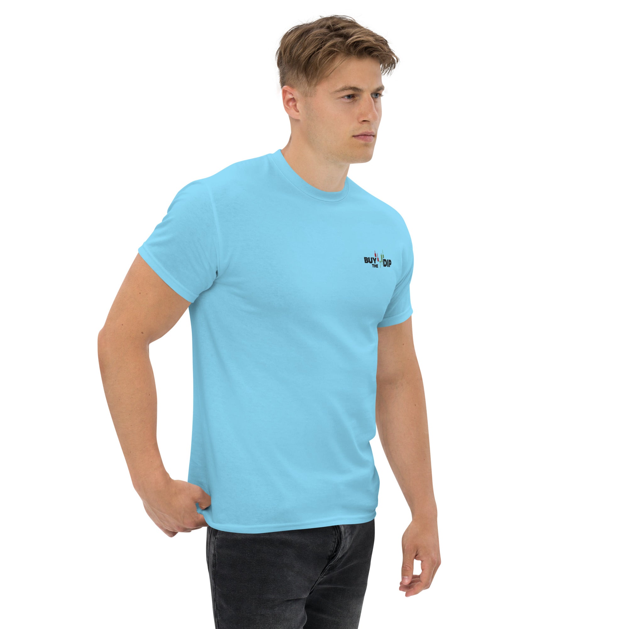 T-Shirt Unisex Ricamata 100% Cotone – Confortevole – Design Buy The Dip-Biiply