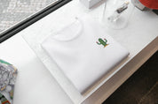 T-Shirt Unisex Ricamata 100% Cotone – Confortevole – Design Cactus Savana-Biiply
