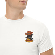 T-Shirt Unisex Ricamata 100% Cotone – Confortevole – Design Cappelli dei Pirati-Biiply