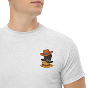 T-Shirt Unisex Ricamata 100% Cotone – Confortevole – Design Cappelli dei Pirati-Biiply