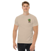 T-Shirt Unisex Ricamata 100% Cotone – Confortevole – Design Catcus-Biiply