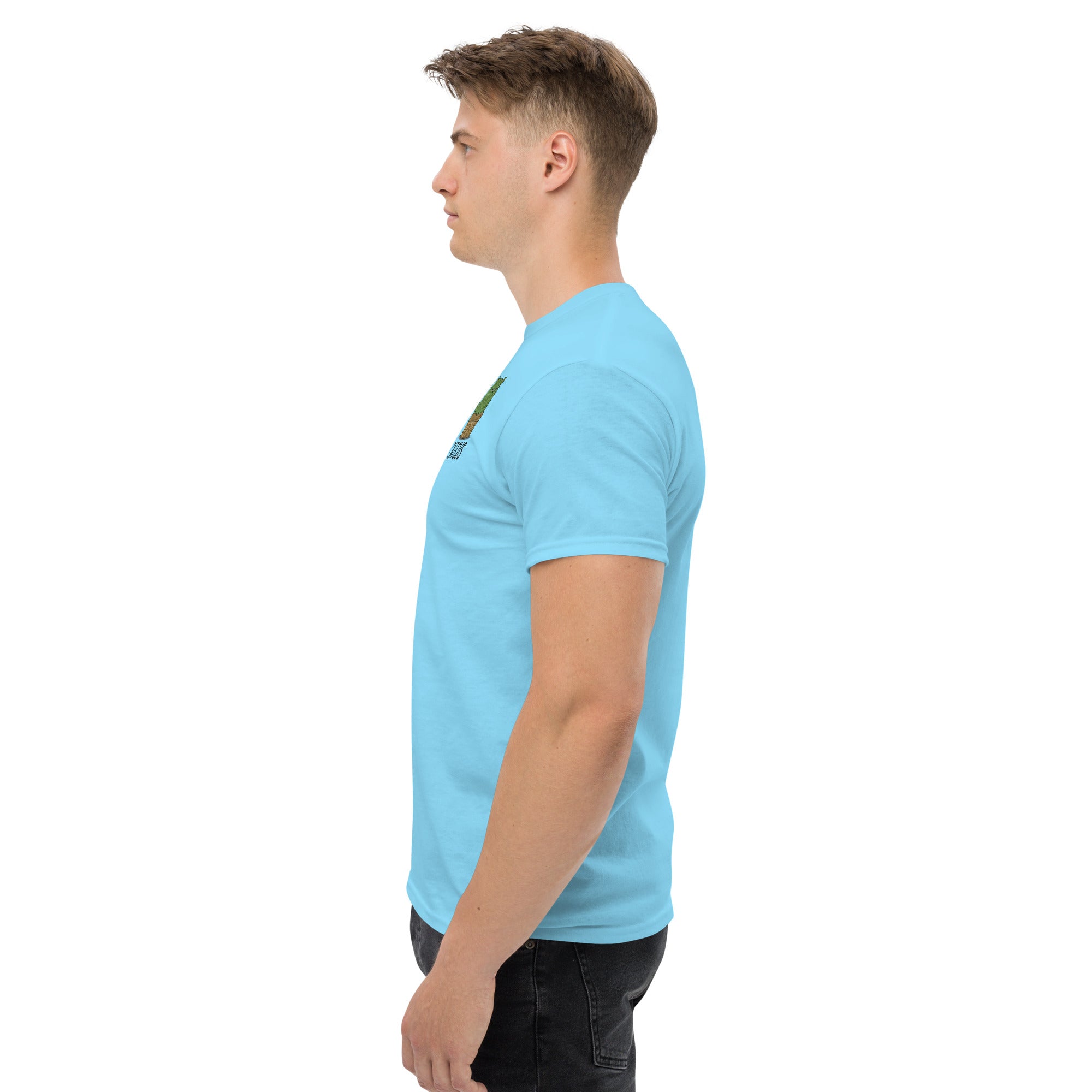 T-Shirt Unisex Ricamata 100% Cotone – Confortevole – Design Catcus-Biiply