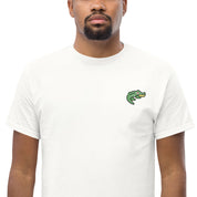 T-Shirt Unisex Ricamata 100% Cotone – Confortevole – Design Coccodrillo-Biiply