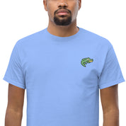 T-Shirt Unisex Ricamata 100% Cotone – Confortevole – Design Coccodrillo-Biiply