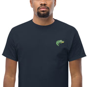 T-Shirt Unisex Ricamata 100% Cotone – Confortevole – Design Coccodrillo-Biiply