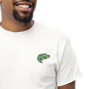 T-Shirt Unisex Ricamata 100% Cotone – Confortevole – Design Coccodrillo-Biiply