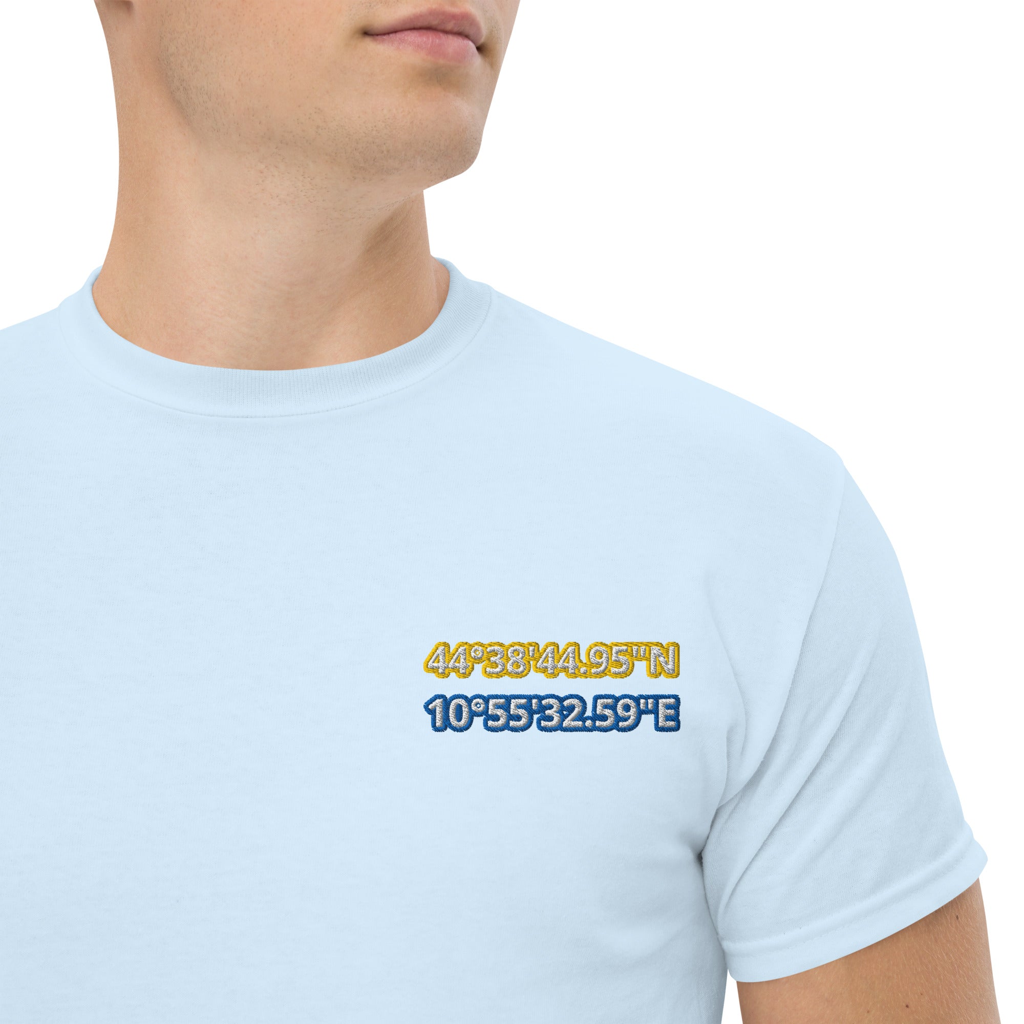T-Shirt Unisex Ricamata 100% Cotone – Confortevole – Design Coordinate Modena-Biiply