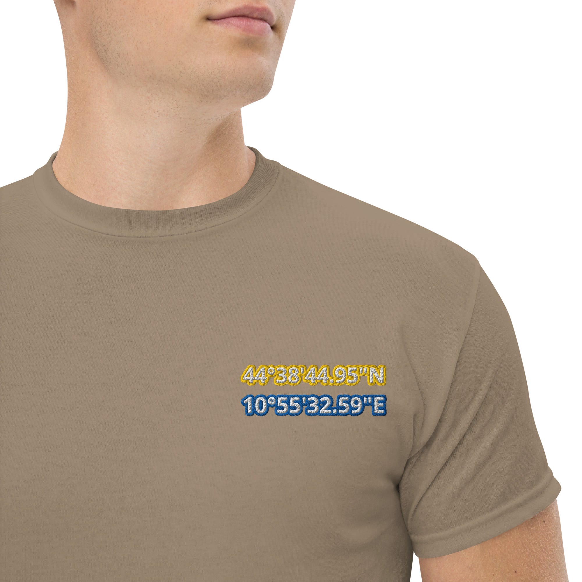 T-Shirt Unisex Ricamata 100% Cotone – Confortevole – Design Coordinate Modena-Biiply