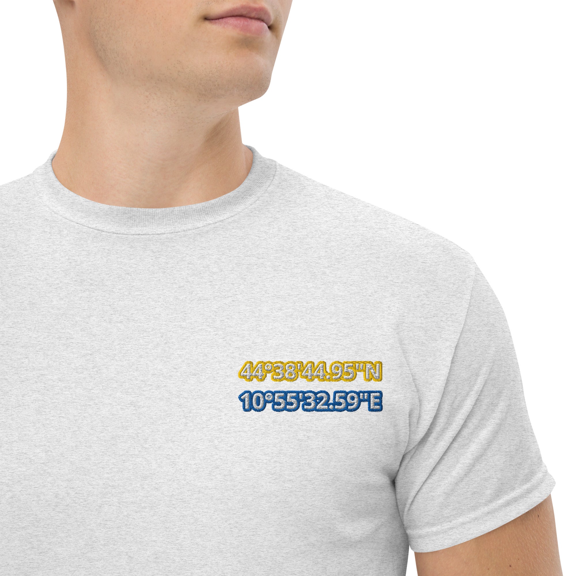 T-Shirt Unisex Ricamata 100% Cotone – Confortevole – Design Coordinate Modena-Biiply