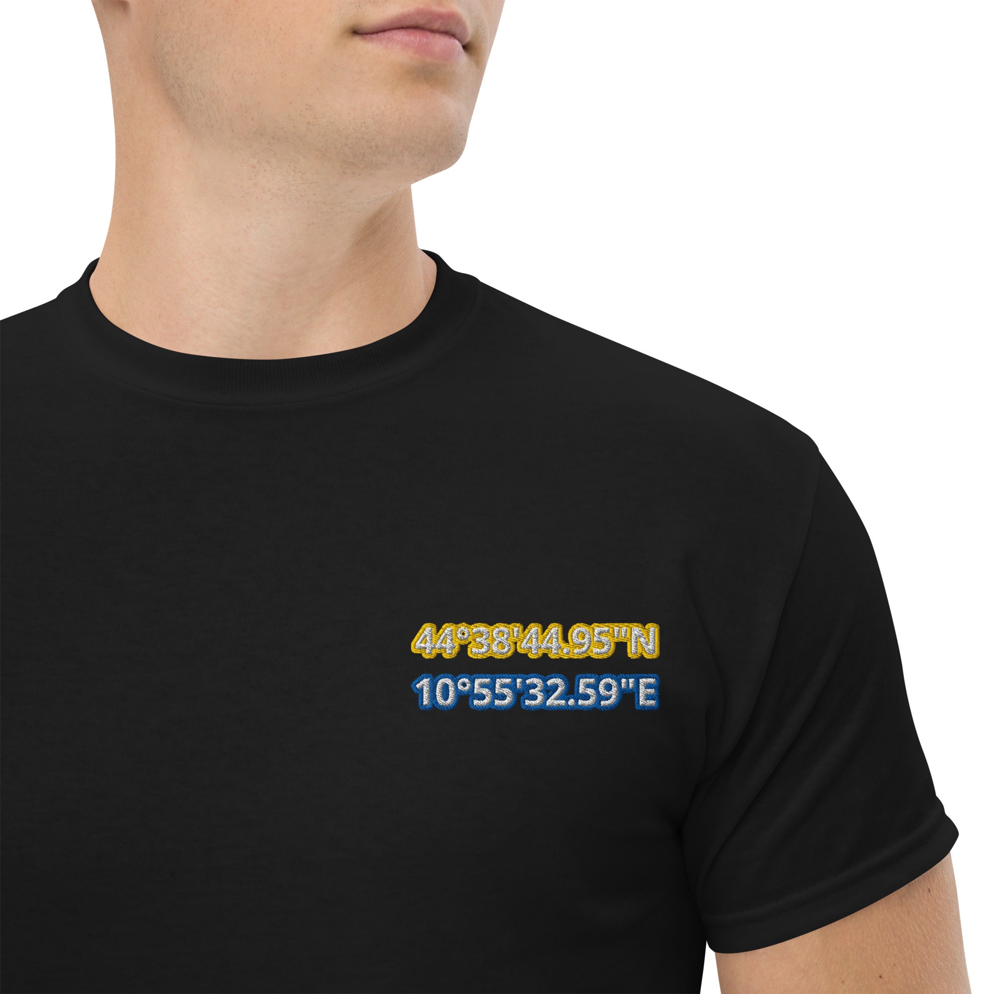 T-Shirt Unisex Ricamata 100% Cotone – Confortevole – Design Coordinate Modena-Biiply