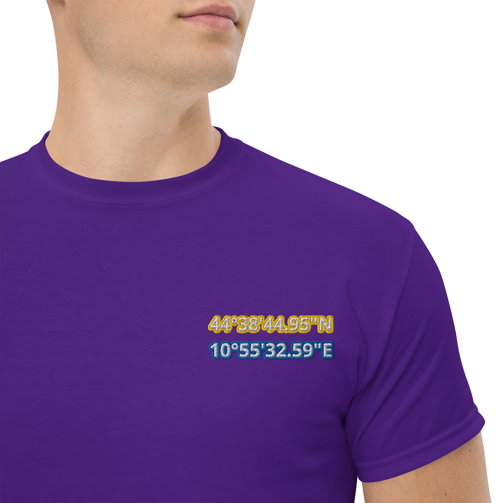 T-Shirt Unisex Ricamata 100% Cotone – Confortevole – Design Coordinate Modena-Biiply