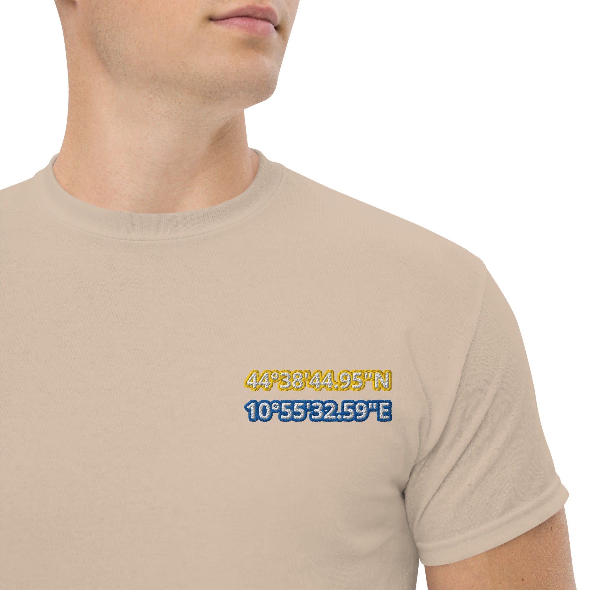 T-Shirt Unisex Ricamata 100% Cotone – Confortevole – Design Coordinate Modena-Biiply