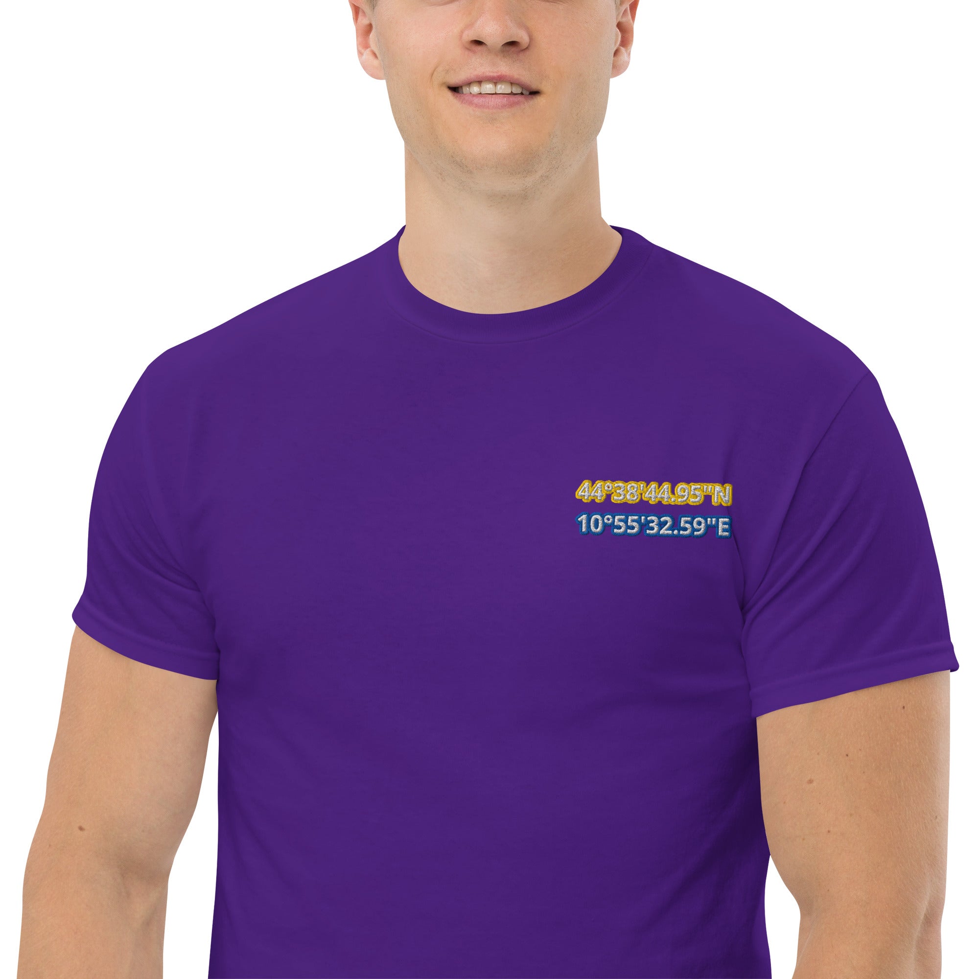 T-Shirt Unisex Ricamata 100% Cotone – Confortevole – Design Coordinate Modena-Biiply