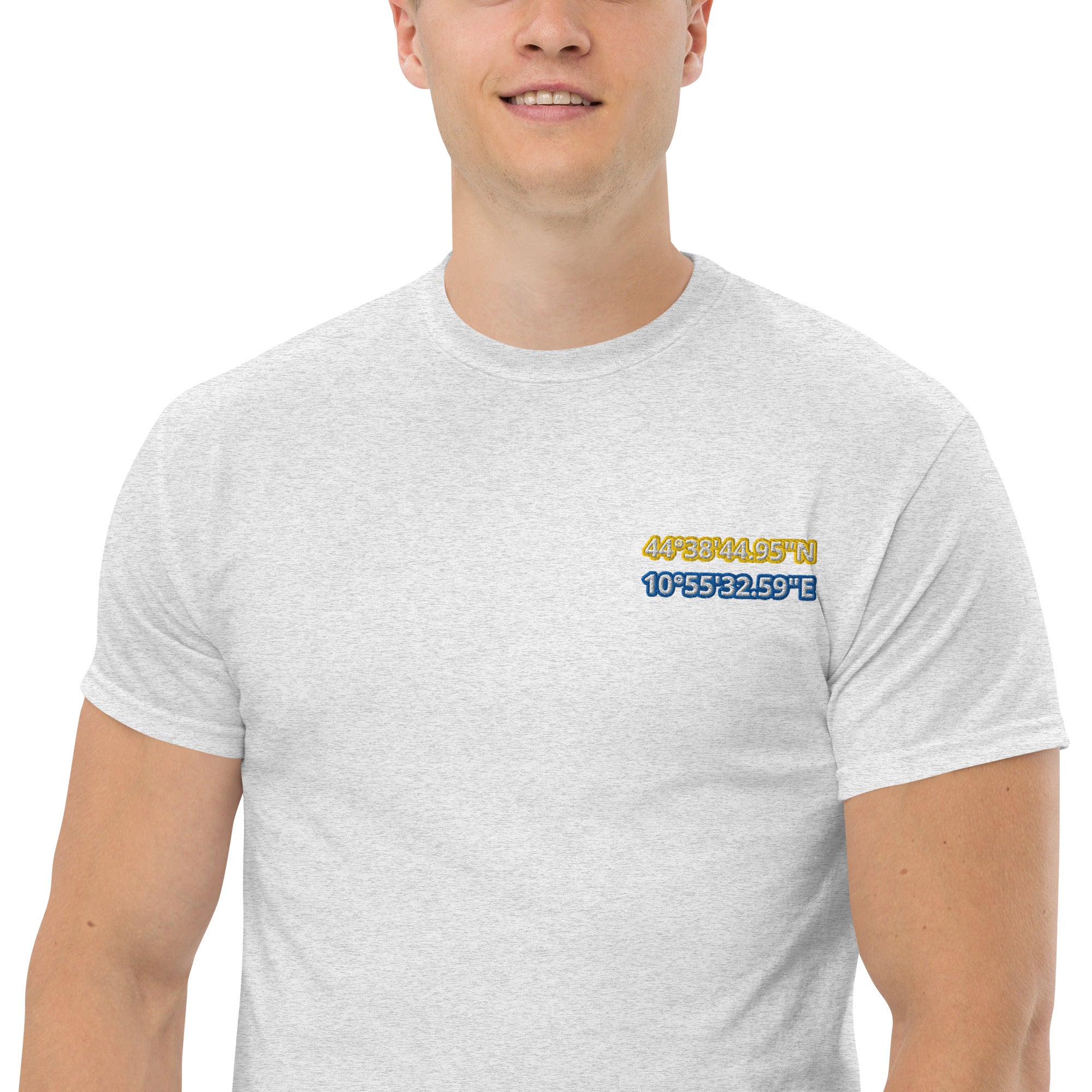 T-Shirt Unisex Ricamata 100% Cotone – Confortevole – Design Coordinate Modena-Biiply