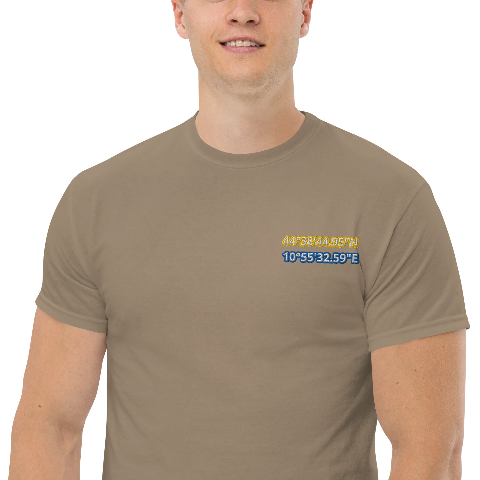 T-Shirt Unisex Ricamata 100% Cotone – Confortevole – Design Coordinate Modena-Biiply