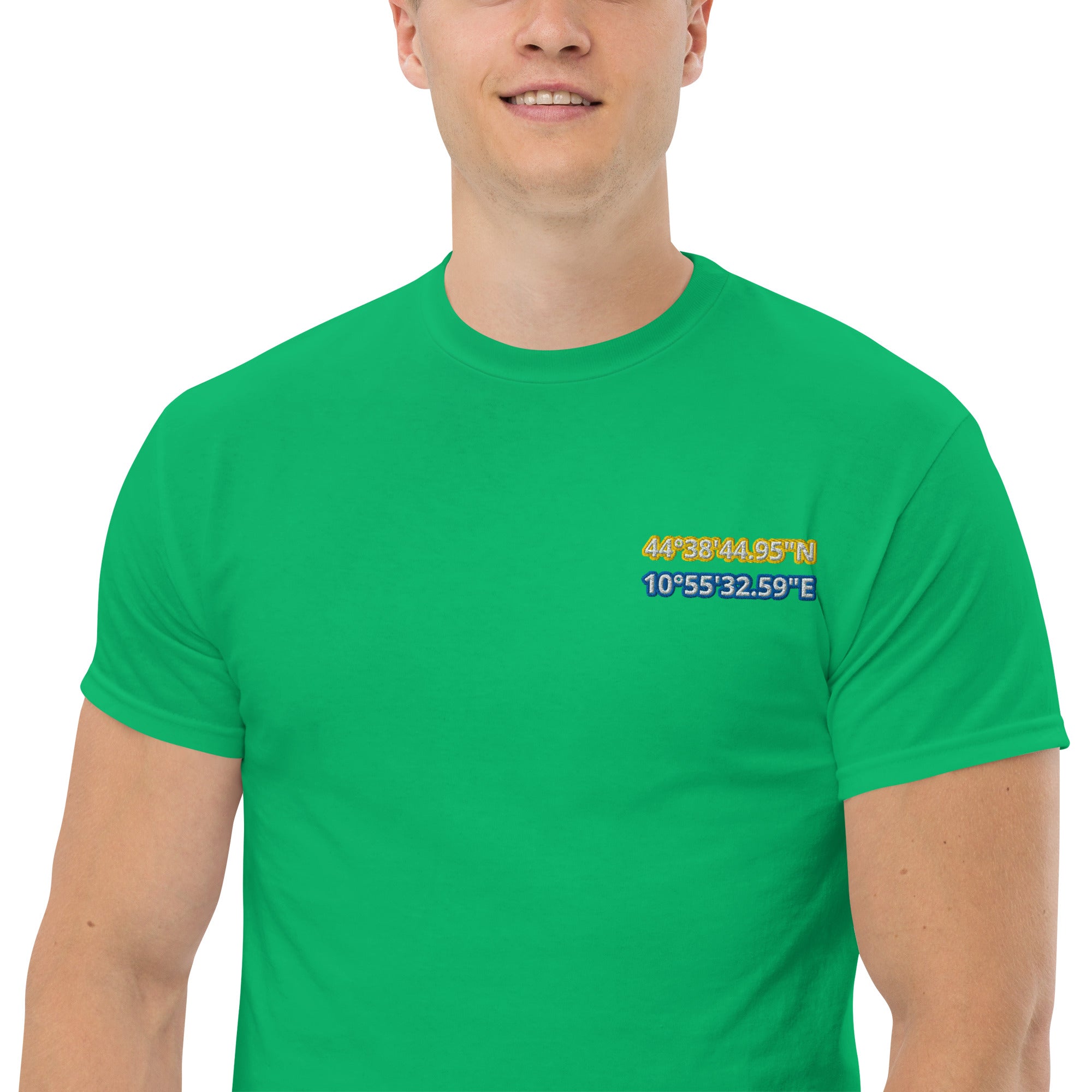 T-Shirt Unisex Ricamata 100% Cotone – Confortevole – Design Coordinate Modena-Biiply