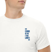 T-Shirt Unisex Ricamata 100% Cotone – Confortevole – Design Corri Oltre-Biiply