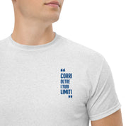 T-Shirt Unisex Ricamata 100% Cotone – Confortevole – Design Corri Oltre-Biiply