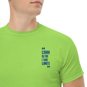 T-Shirt Unisex Ricamata 100% Cotone – Confortevole – Design Corri Oltre-Biiply