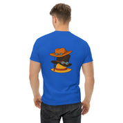 T-Shirt Unisex Ricamata 100% Cotone – Confortevole – Design Design Cappello di Paglia-Biiply