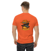 T-Shirt Unisex Ricamata 100% Cotone – Confortevole – Design Design Cappello di Paglia-Biiply
