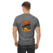 T-Shirt Unisex Ricamata 100% Cotone – Confortevole – Design Design Cappello di Paglia-Biiply